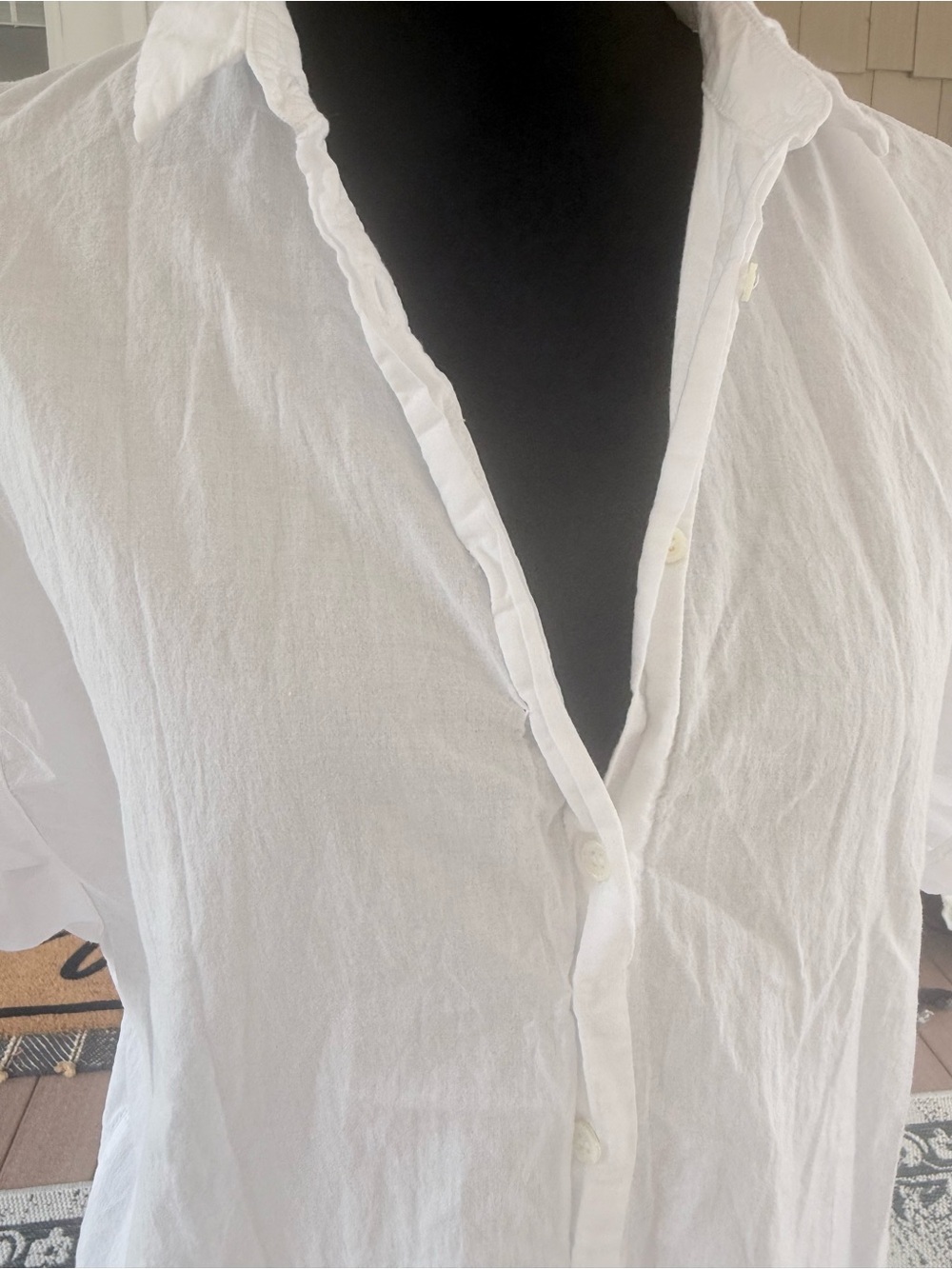 XIRENA Channing Shirt White Cotton Button Down XS - Picture 3 of 8